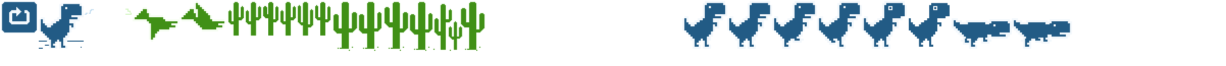 Dino Chrome Online Game Sprite 2